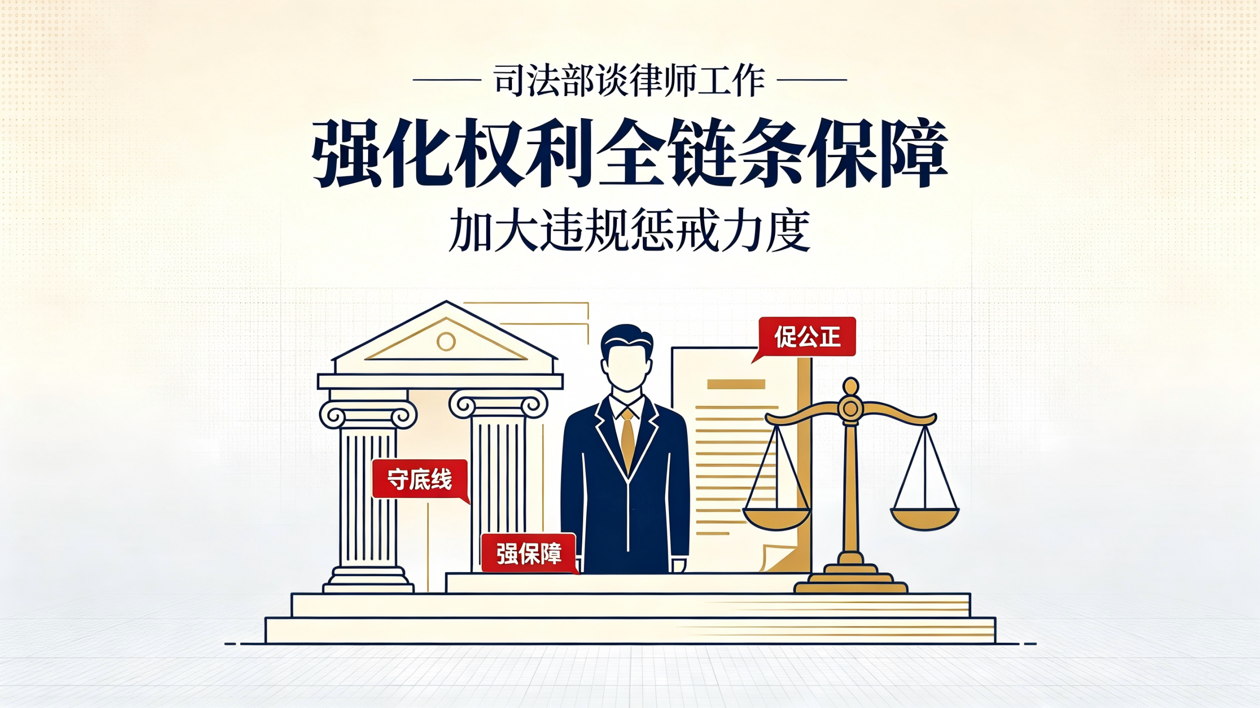 司法部谈律师工作：强化权利全链条保障，加大违规惩戒力度
